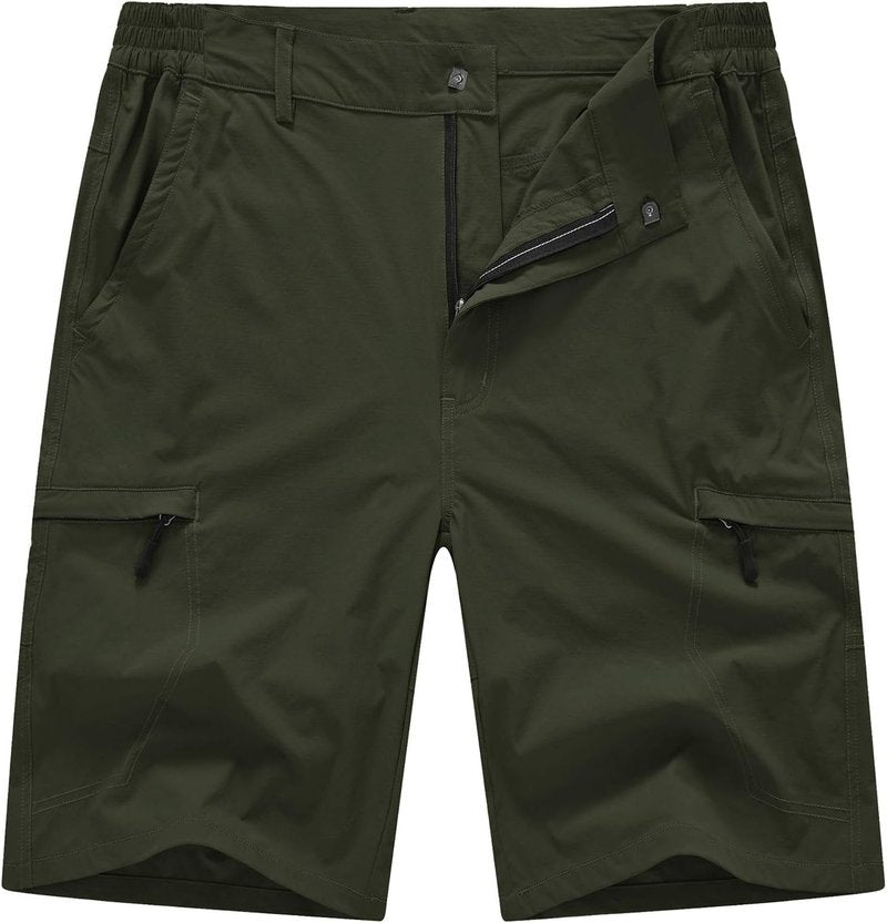 Men's Cargo Hiking Shorts - Quick Dry Lightweight Work Shorts with 6 Pockets for Camping | Travel Ready