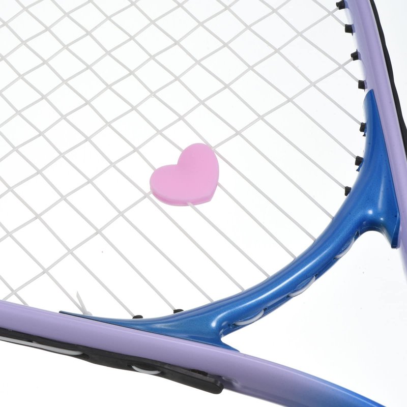 PATIKIL Tennis Vibration Dampener, 4 Pack Heart-Shaped Silicone Shock Absorber Racket String Damping for Tennis Racquet, Pink