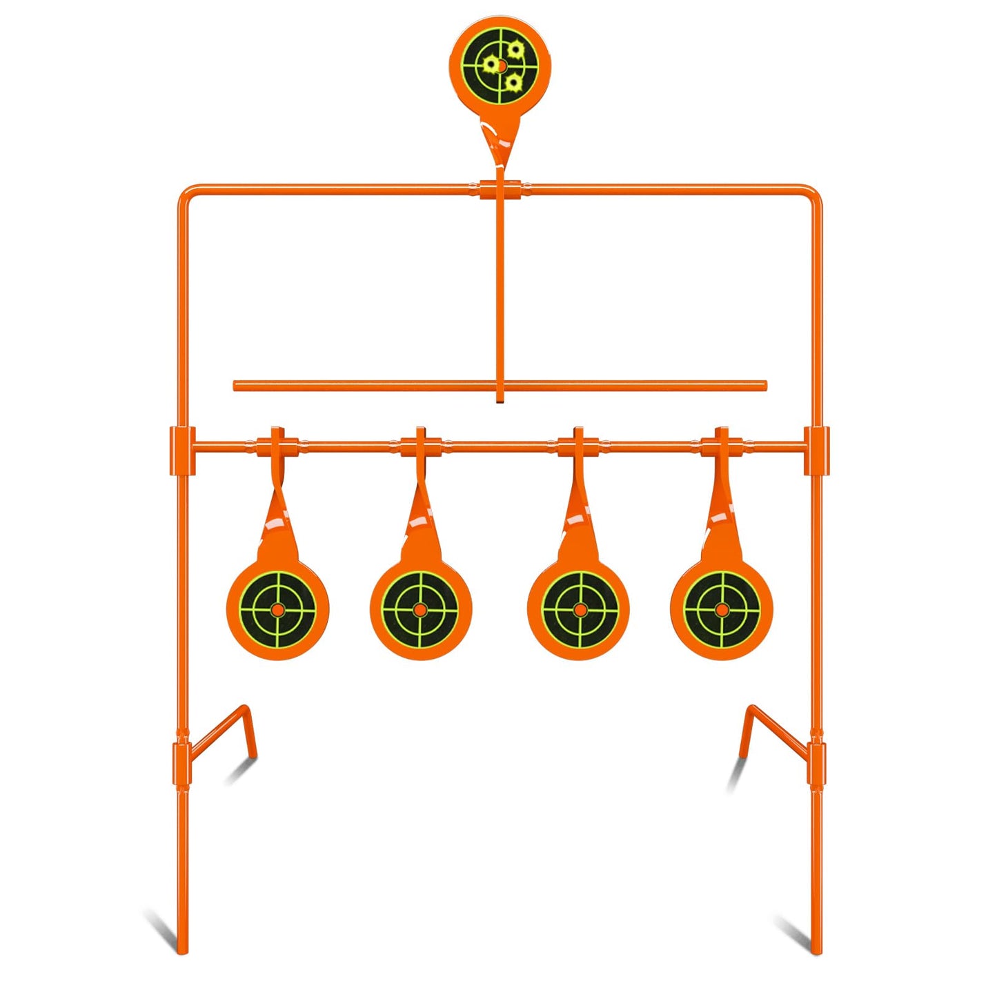 Highwild Air Gun Resetting Target Auto Reset Steel Target, Rated for .22 Caliber - Neon Orange