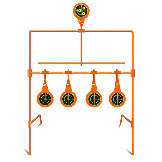 Highwild Air Gun Resetting Target Auto Reset Steel Target, Rated for .22 Caliber - Neon Orange
