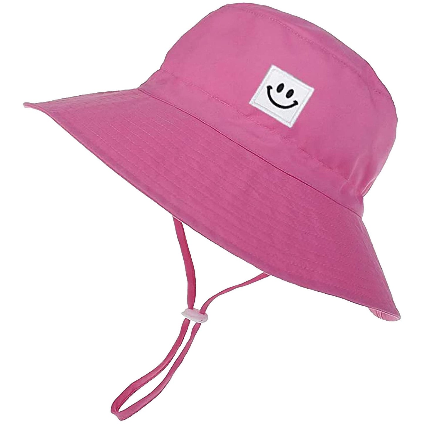 55cube Baby Sun Hat 6-24M UPF 50+ Bucket Hat w/Chin Strap 1 Pack Pink