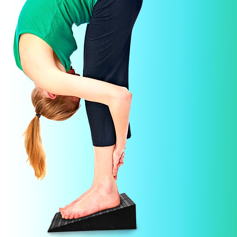 Yarlung 2 Pack Squat Wedge Block, Non-Slip Slant Board for Heel Elevated Squat, Calf Stretch, Home Gym, Enhance Mobility and Strength Performance