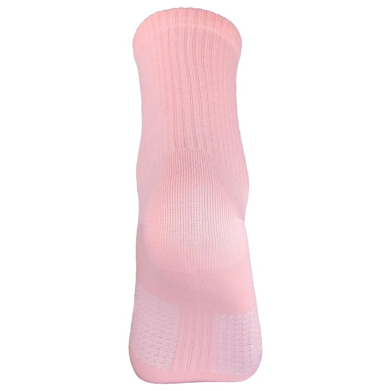 Pauboland Womens 6-Pack Peach Pink Anti Sweat Odor Resistant Stink Proof Compression Quarter Crew Cotton Athletic Running Hiking Socks, Size 6-10