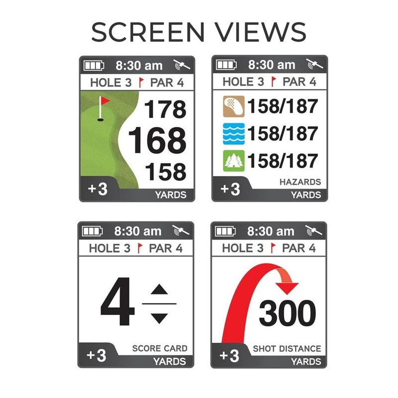 Izzo Golf Swami Ace Handheld Golf GPS Rangefinder - Orange