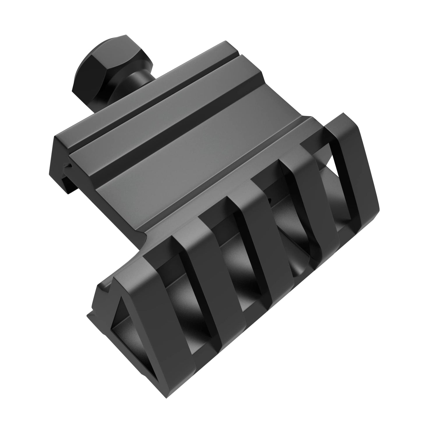 45 Degree Offset Mount 4 Slots 45 Degree Offset Picatinny Rail Mount Low Profile Picatinny Offset Mount for Flashlight Laser Sights Optics (2PCS)
