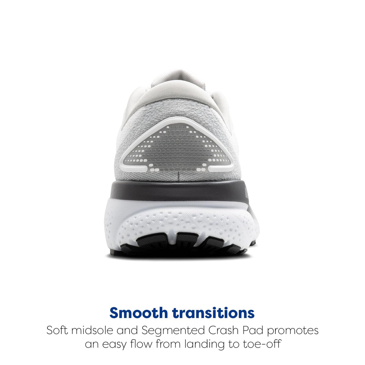 Brooks Women’s Ghost 16 Neutral Running Shoe - White/Oyster/Lava - 6 Medium