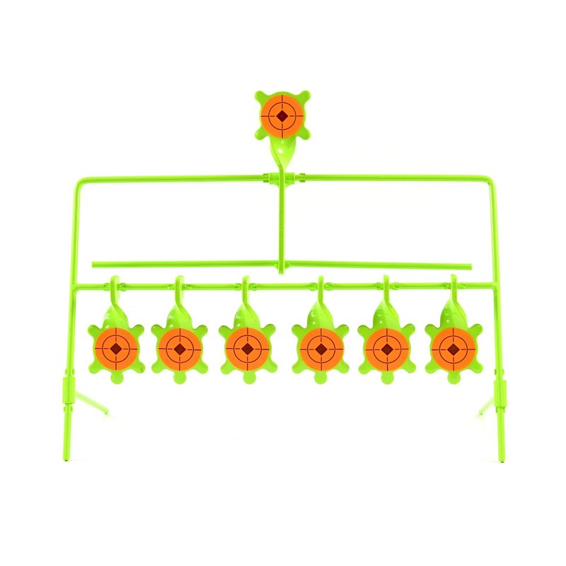 KNINE OUTDOORS 6 Pack Turtle Sign Air Gun Pellet BB Gun Rimfire Resetting Target, Rated for .22 .177 Caliber, 7 Targets