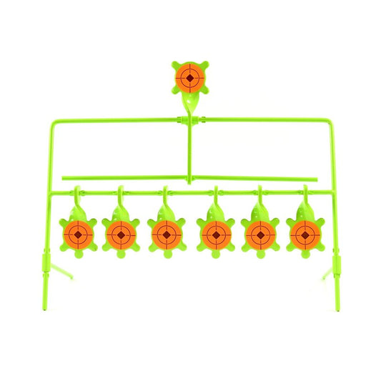 KNINE OUTDOORS 6 Pack Turtle Sign Air Gun Pellet BB Gun Rimfire Resetting Target, Rated for .22 .177 Caliber, 7 Targets