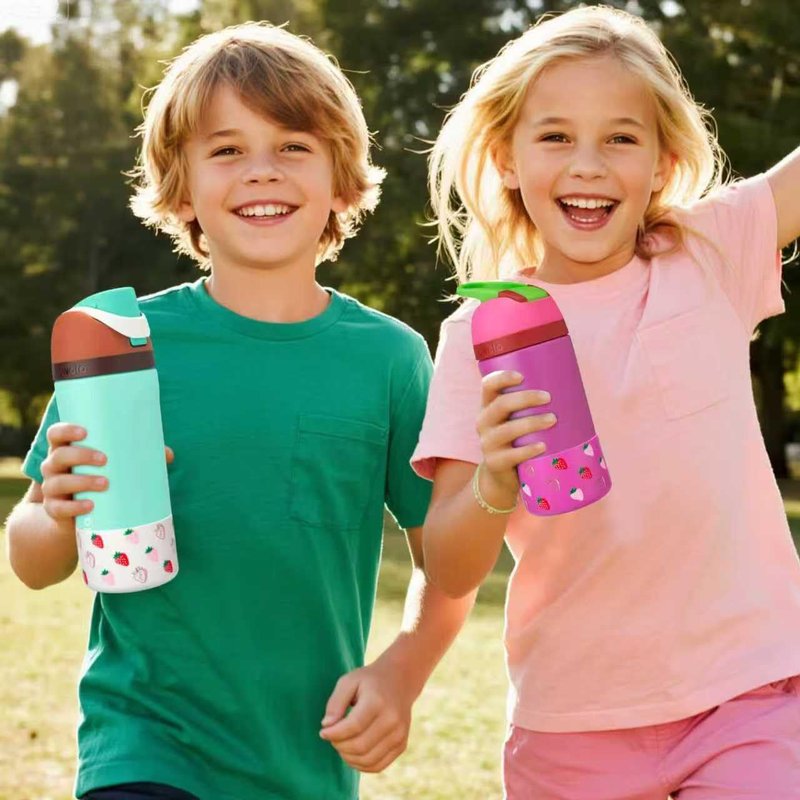 Boot for Owala 16 oz Kids Water Bottle, Protective Silicone Bottom Bumper for Owala Kid Bottles Freesip Accessories 14 oz, BPA Free and Anti-Slip Rubber Cover, Carnation