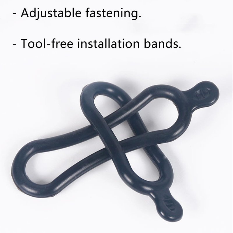 YTRUOYI 12 Pcs Bicycle Light Straps, Bike Rubber Strap Replacement Bike Flashlight Mount Band Cycling Rubber Bands for Flashlights Cell Phones Speaker Lights Holder Bicycle Handlebar Bicycle Light