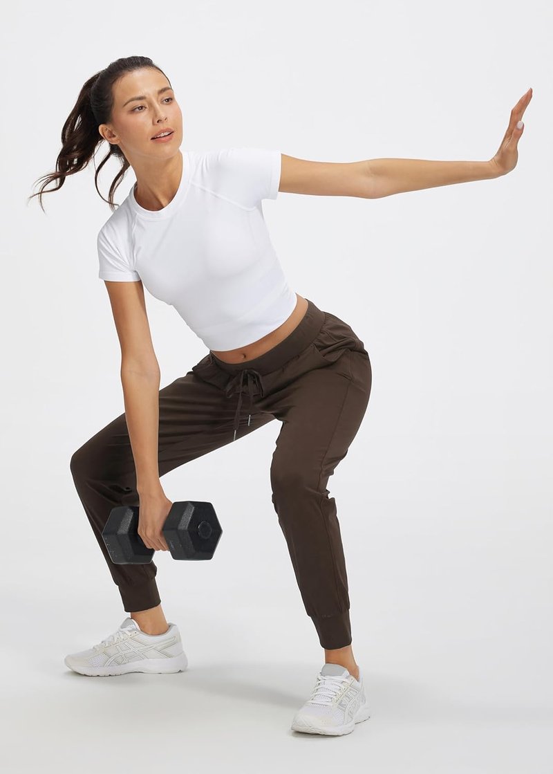 Libin Women's Athletic Joggers - Tapered Running Sweatpants with Pockets | Petite, Regular, Tall Sizes