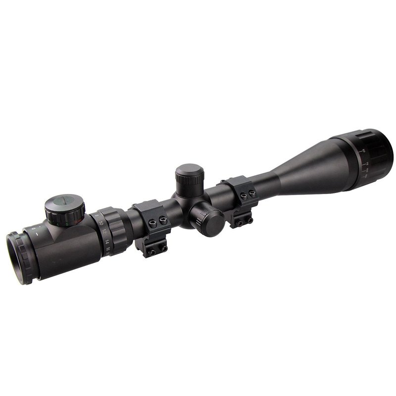 Modkin 1'' Dovetail Scope Rings, Medium Profile Scope Mounts for 11 mm Dovetail Rails - 2 Pieces (One has Stop pin)