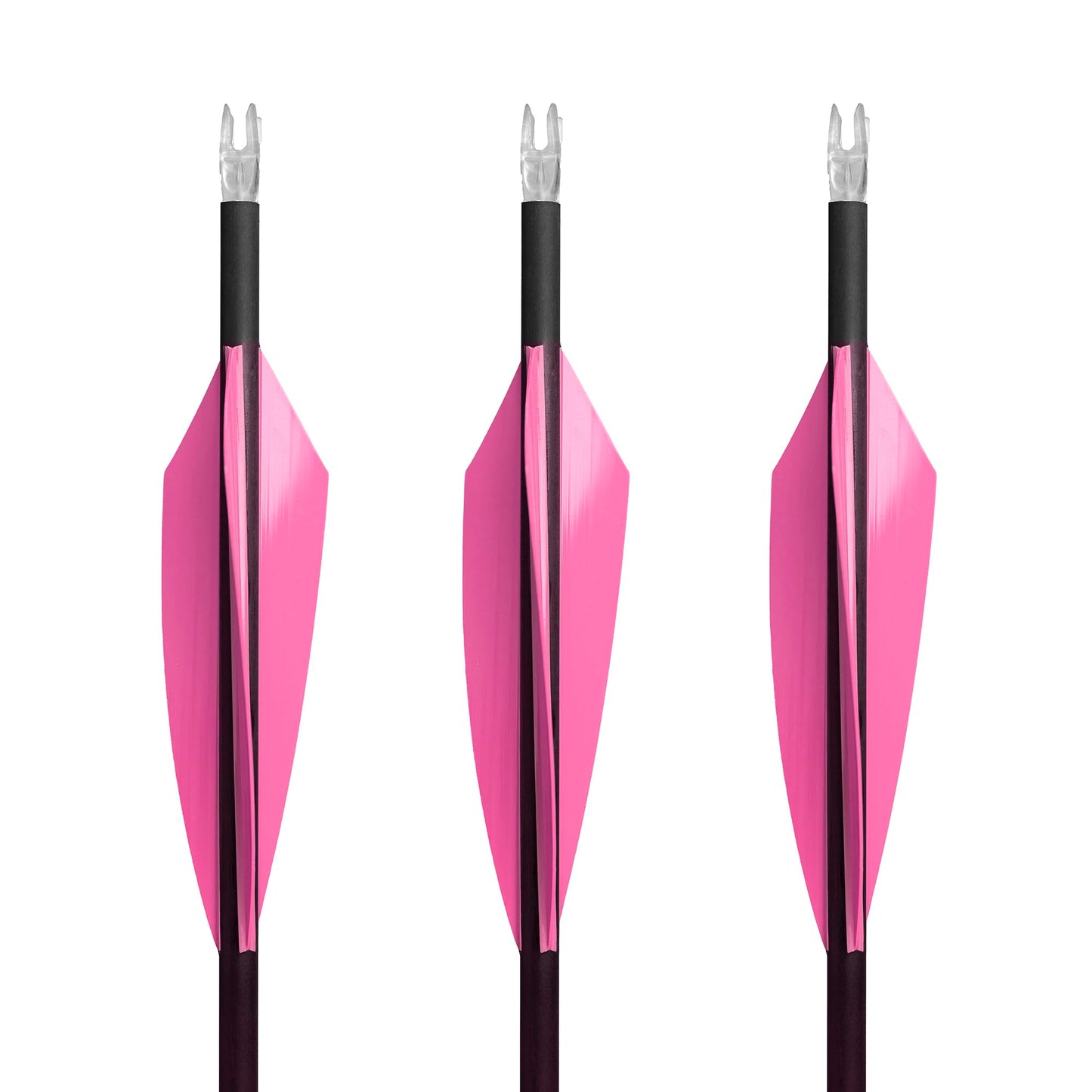 TAC Vanes 3.75" Driver Arrow Vanes | Archery Fletching for Compound & Crossbow | Durable, Lightweight, High Accuracy, Pink 100 Pack