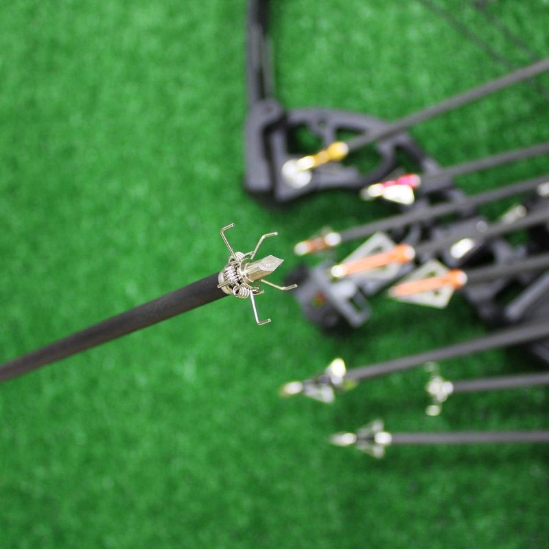 Small Game Broadheads - 100/125 Grain Judo Points Arrow Tips | 12 Pack Screw-In Design