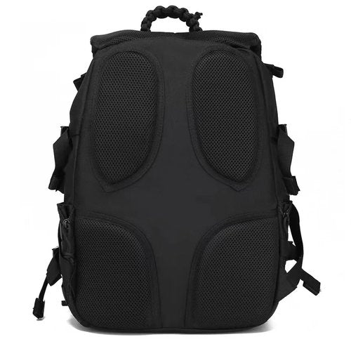 Visnalefry 35L 1000D Nylon Camping Backpack Waterproof Trekking Fishing Hunting Bag Outdoor Tactical Molle Climbing Rucksack Bag (black CP)