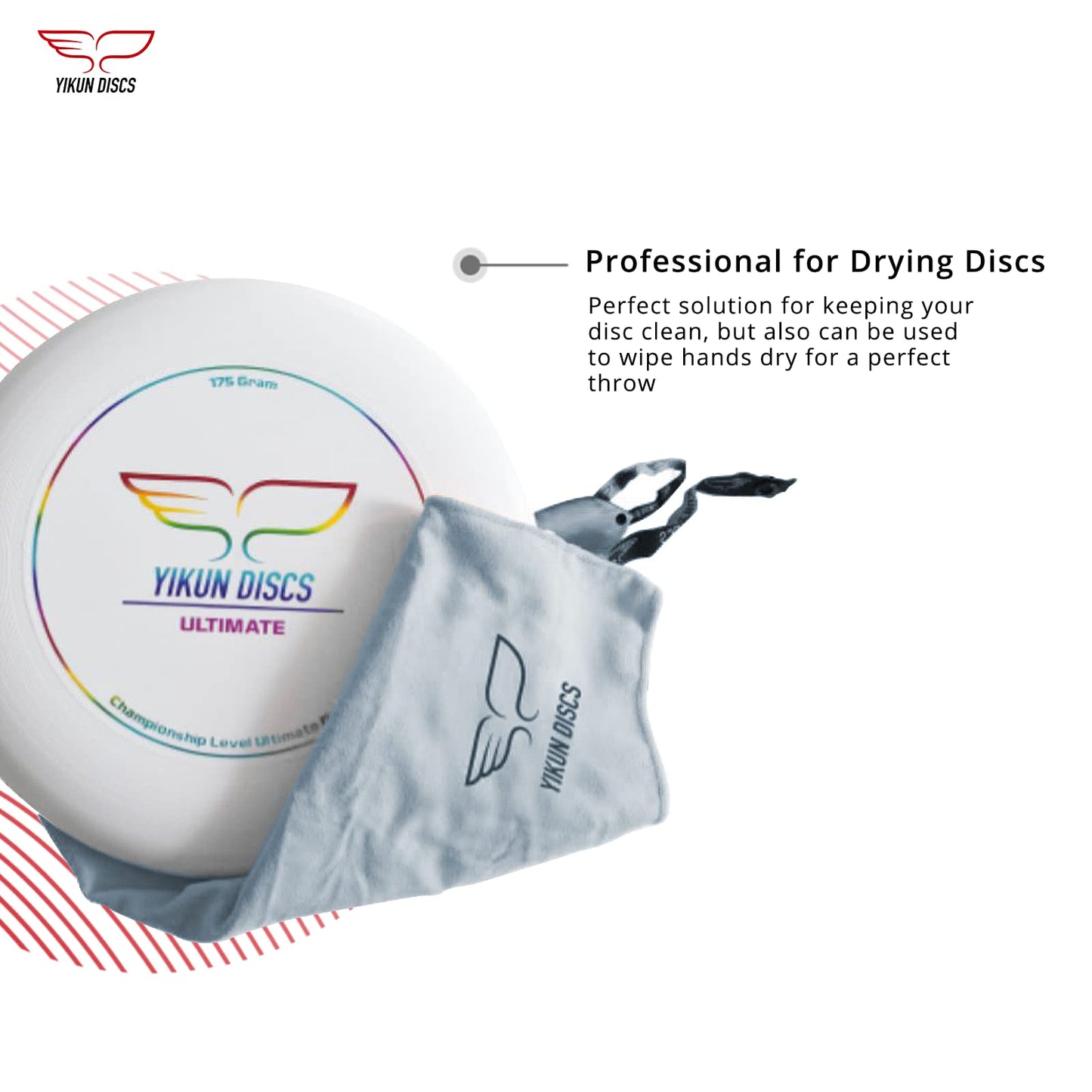 Yikun Disc Golf Towel Quick Dry Special Towel Dedicated Competition Accessories Quick Dry Towel Fast Drying Towel for Outdoor Disc Golf Set Drivers/Putters/Midrange