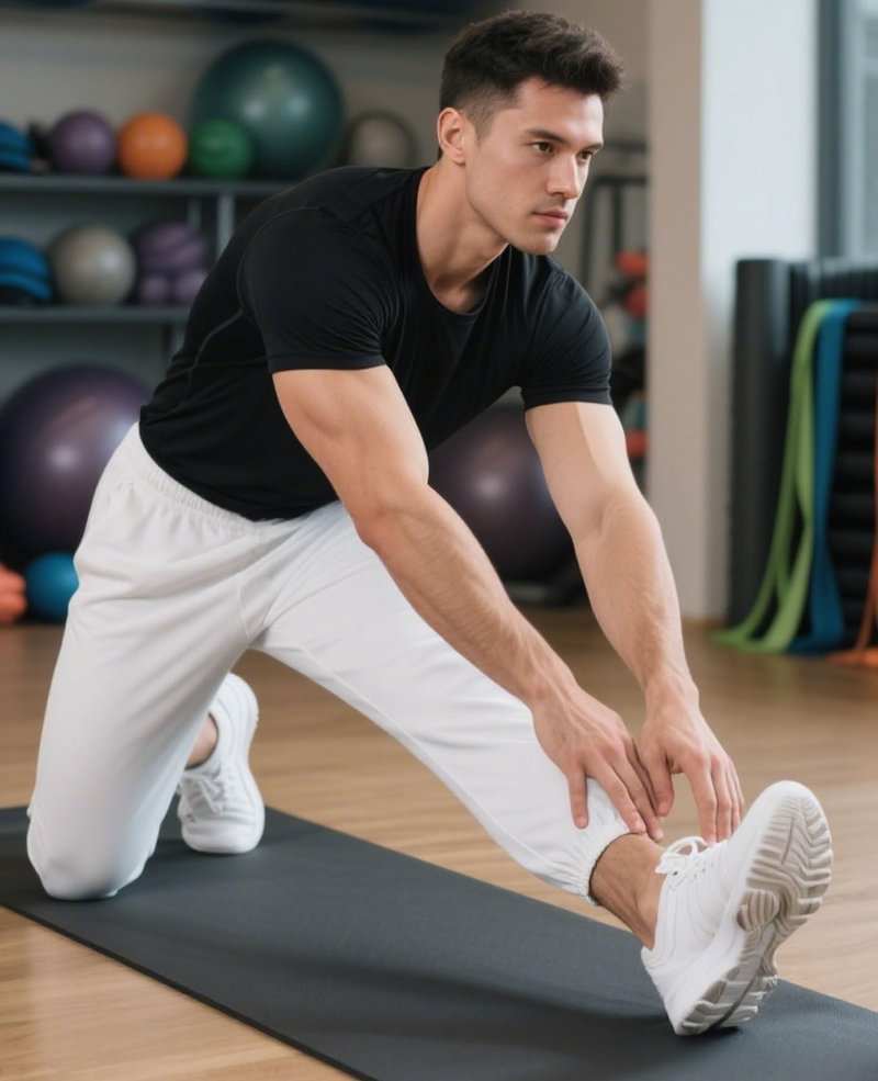 Mlgaril Men's Sweatpants Workout Joggers Gym Pants for Men Casual Lounge Track Pants with Pockets, White L