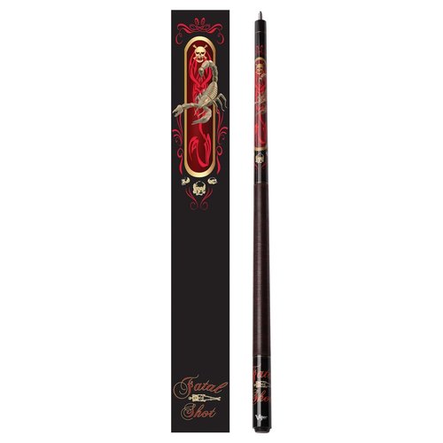 Viper by GLD Products Underground 58" 2-Piece Billiard/Pool Cue, Fatal Shot, 19 Ounce,Red,50-0652-19