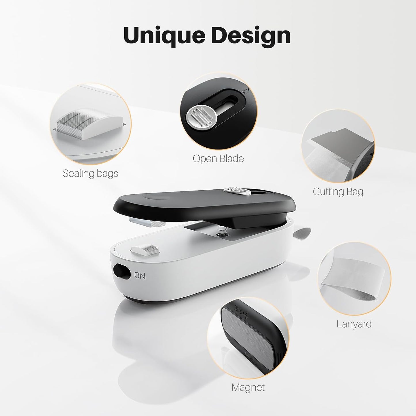 Mini Bag Sealer - 2 in 1 Heat Seal & Cutter | Portable Handheld Food Storage Tool for Snacks & Candies