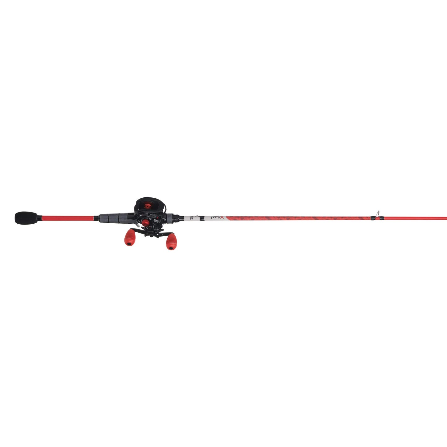 Abu Garcia 6’6” Max X Fishing Rod and Reel Baitcast Combo, 4+1 Ball Bearings with Lightweight Graphite Frame & Sideplates, Aluminum Handle