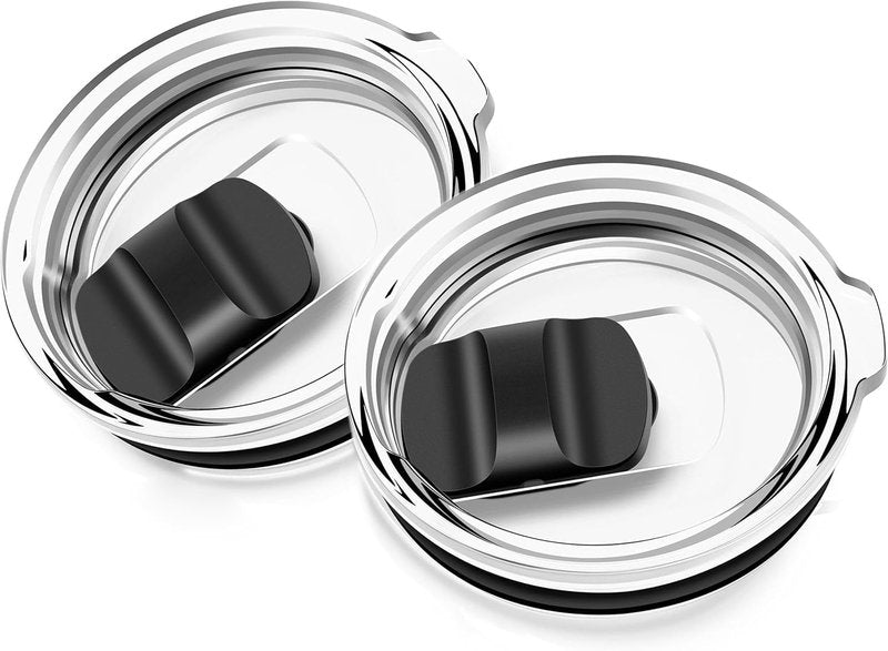 2PCS for YETI 30 oz Tumbler Lid, Replacement Lids Magnetic Slider Compatible for Yeti 30 oz Tumbler, 14 oz Mug and 35 oz Straw Mug, Travel Spill Proof Cup Lids Covers with Magnetic Slider Switch