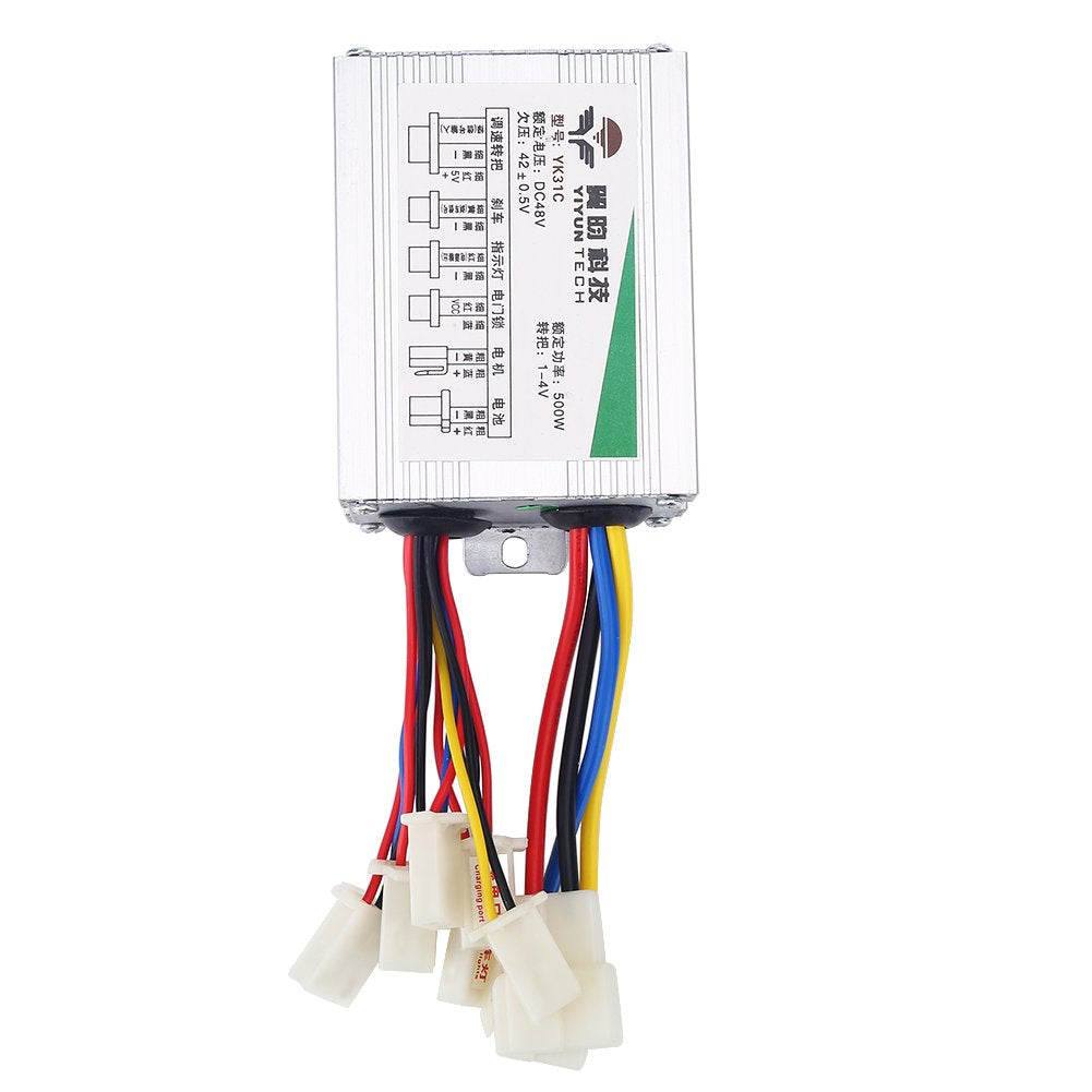 Alomejor 48V Motor Speed Controller,high Efficiency Brushed DC Motor Controller 500W,for e-Bikes Scooters Golf Carts Industrial Machinery