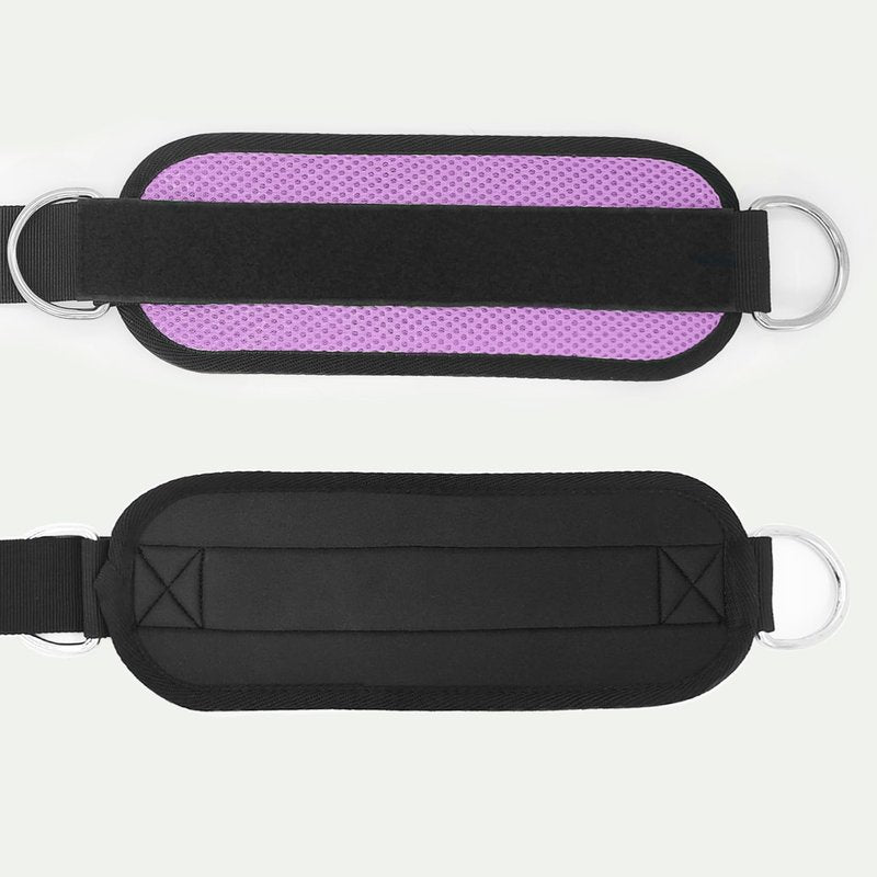 Langmeil 2Pack Comfortable Ankle Strap for Cable Machine, Fitness Work Out Cuff Attachment for Home & Gym, Booty Workouts Kickbacks, Leg Extensions, Hip Abductors Men Women(Purple)