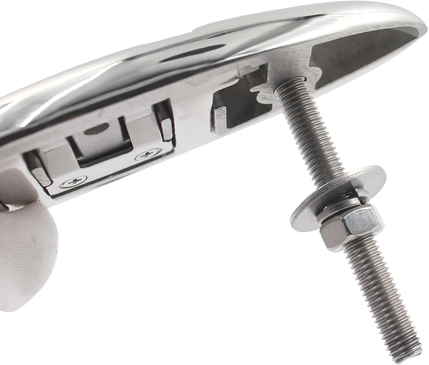 Marine Grade Boat Cleat - 6-Inch 316 Stainless Steel Folding Cleat | Ideal for Kayaks & Docks