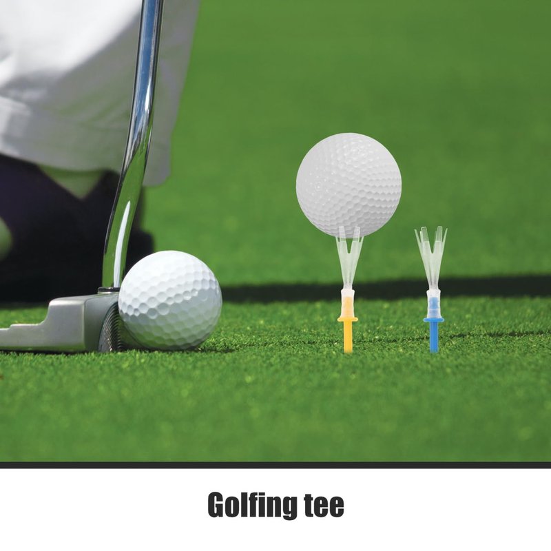 Yardwe 16Pcs Reusable Golf Tees, 3.94 Inch Plastic Tees for Golf Driving Range and Course Use Consistent Swing and Longer Drives