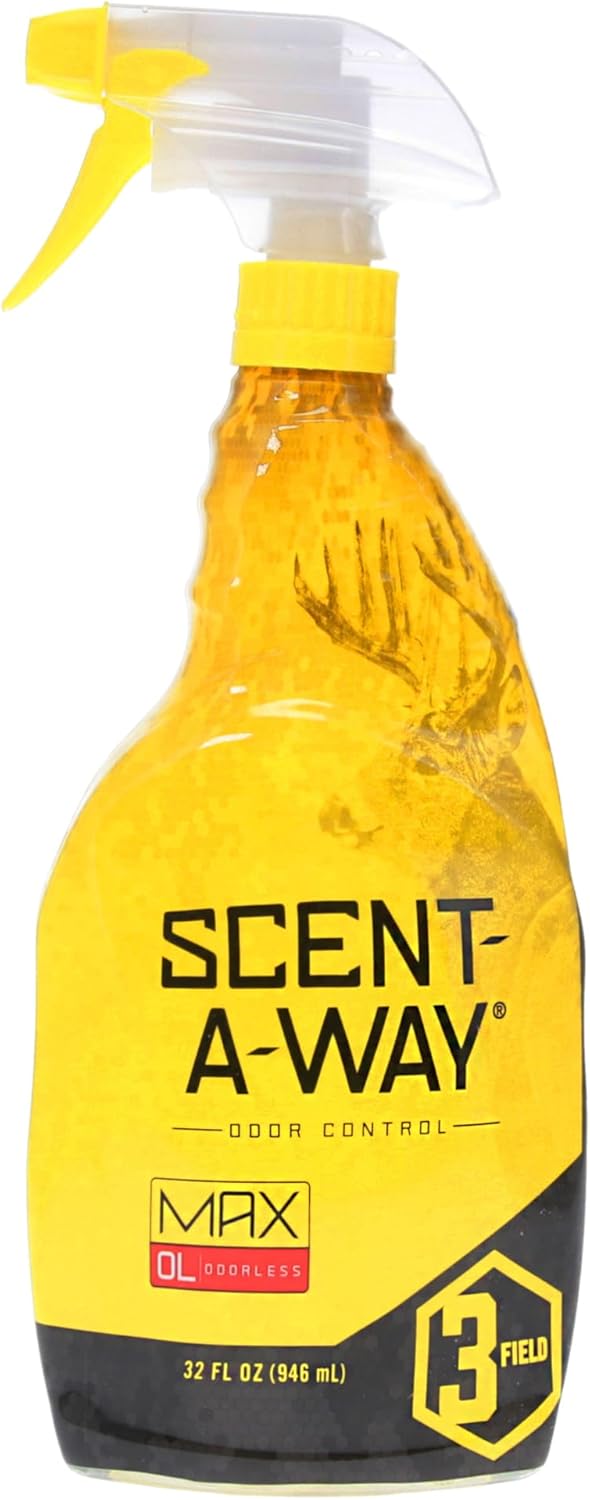 Hunters Specialties Scent-A-Way MAX Odorless Hunting Scent Eliminator - 24 OZ Field Spray for Deer Hunting