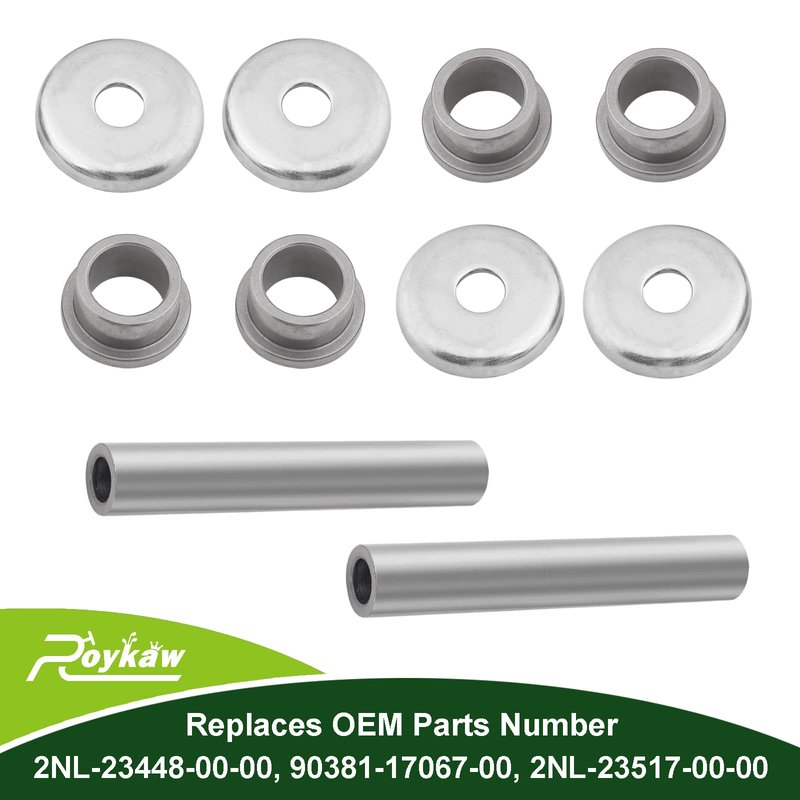 Roykaw G22/G29 King pin and Bushings Kit Includes Steering Knuckle Outer Cover, Spindle Tube Spacer for Gas & Electric Golf Cart, Replaces OEM # 2NL-23448-00-00, 90381-17067-00, 2NL-23517-00-00