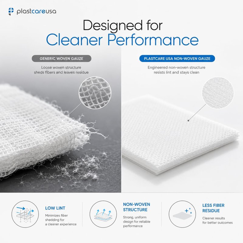5000 2x2 Non Woven Non Sterile Bandaging Pad First Aid Medical Gauze Sponges, 25 Bags of 200