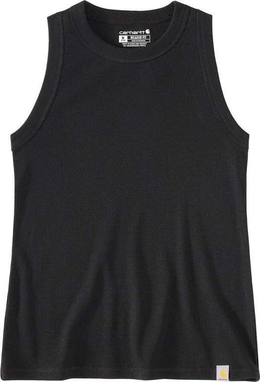 Carhartt Women's Tencel™ Fiber Series Fitted Ribbed Tank, Black, 3X-Large