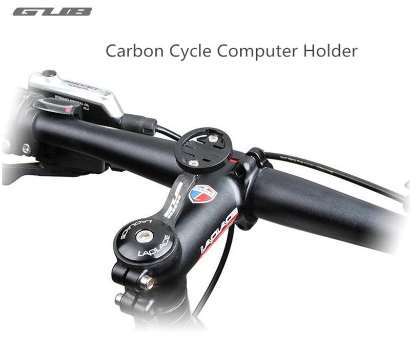 GUB Carbon Cycle Computer Holder Bike Stopwatch Hold for Garmin CATEYE for iGPSPORT Table Bracket Road Bicycle Computer Mount