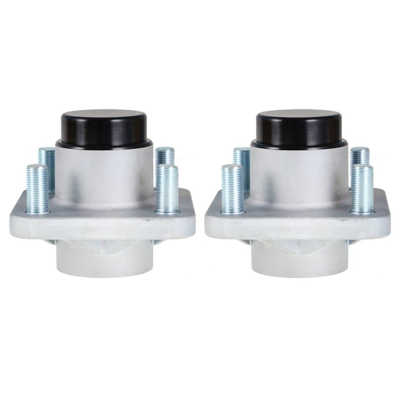 WFLNHB 2 Pack Front Wheel Hub Assembly with Bearings Replacement for Club Car Precedent Ds 2003.5+ 102357701