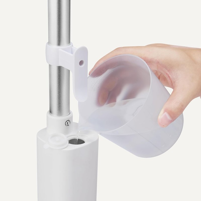 Steam Mop for All Sealed Hard Floors - Heats Up in 30 Seconds | Chemical-Free Cleaning, 3 Washable Pads, 20-Foot Cord, White
