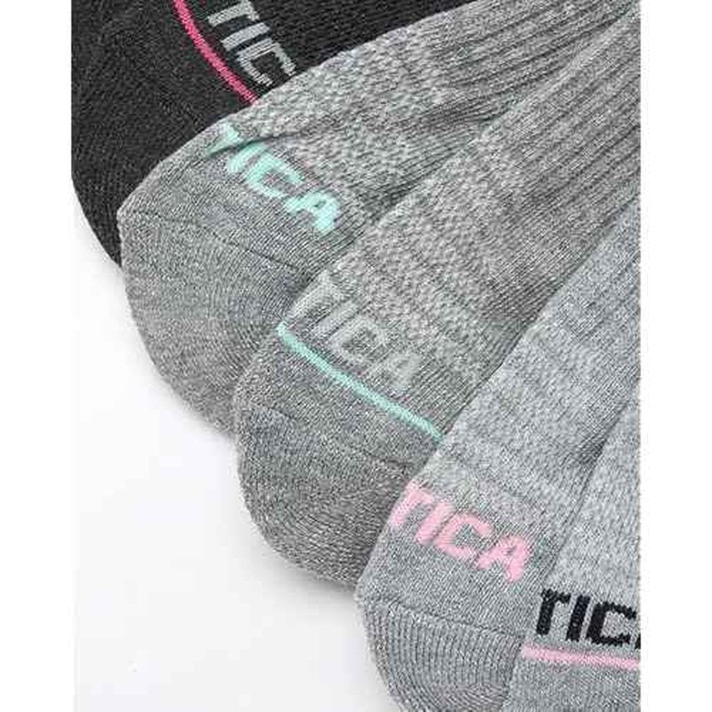 Nautica Womens Ankle Socks - 6 Pack Cushioned Low Cut Tab Breathable Athletic Socks with Arch Support Running Sock for Women