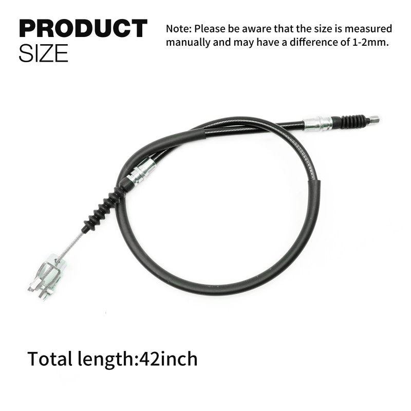 Saihisday 102022101 42Inch Drive and Passenger Side Golf Cart Club Car DS Brake Cables, Replacement for Club Car DS Gas or Electric Models 2000-Up, Replaces 1019907
