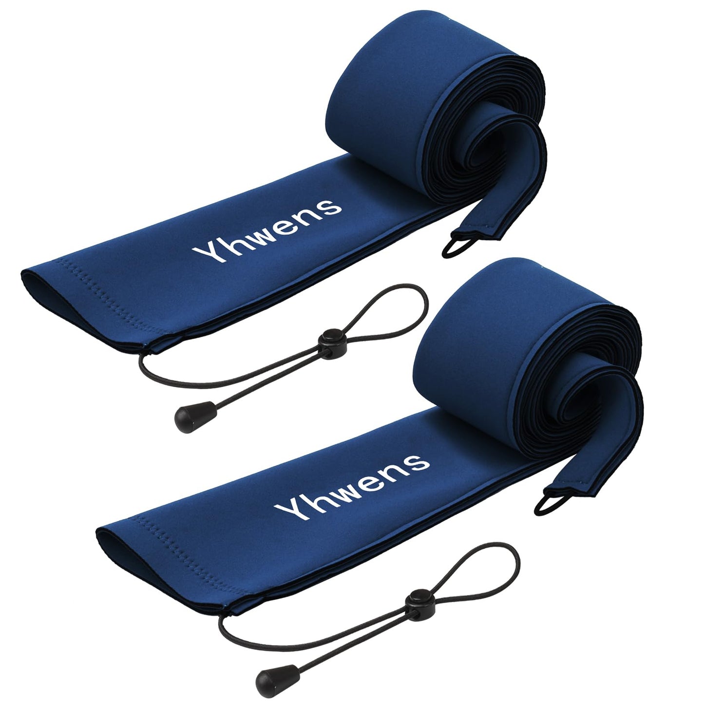 Yhwens Neoprene Fishing Rod Sleeve Rod Socks for Fishing Poles Sleeve Rod Cover Rod Protector for Casting Spinning Trolling Fishing Rod Storage Durable(68” Dark Blue 2Packs)