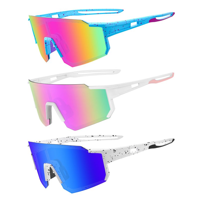 SABSAN 3 Pack Polarized Sports Sunglasses for Men Women Youth Baseball Fishing Running Cycling Golf Trekking TAC Glasses