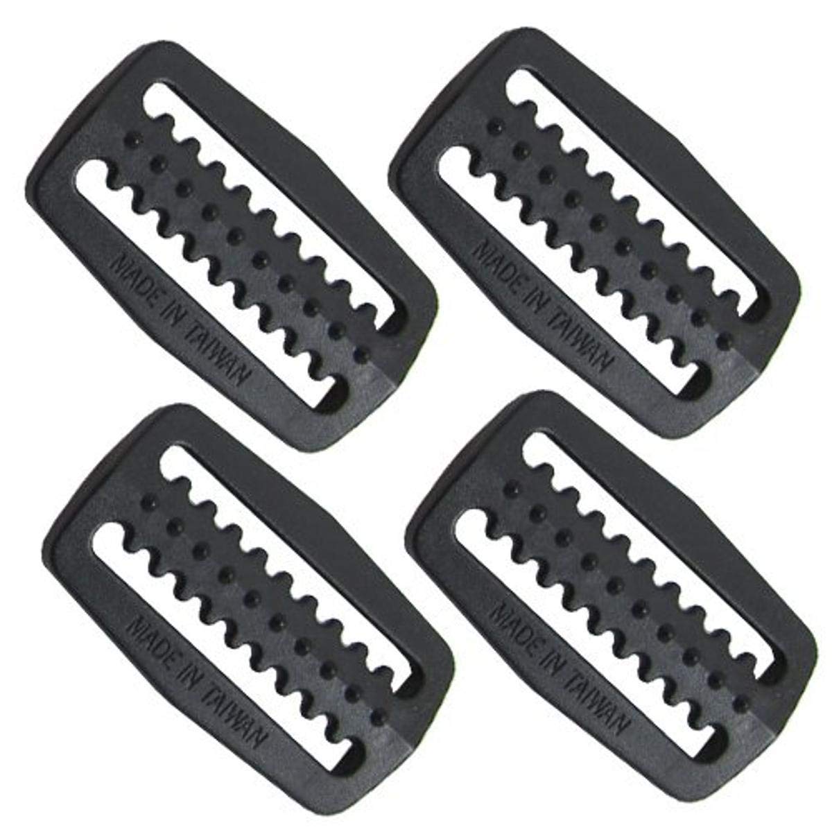 Scuba Choice Scuba Diving Plastic Weight Belt Webbing Keeper Retainer (4-Piece) Pack Set, Black