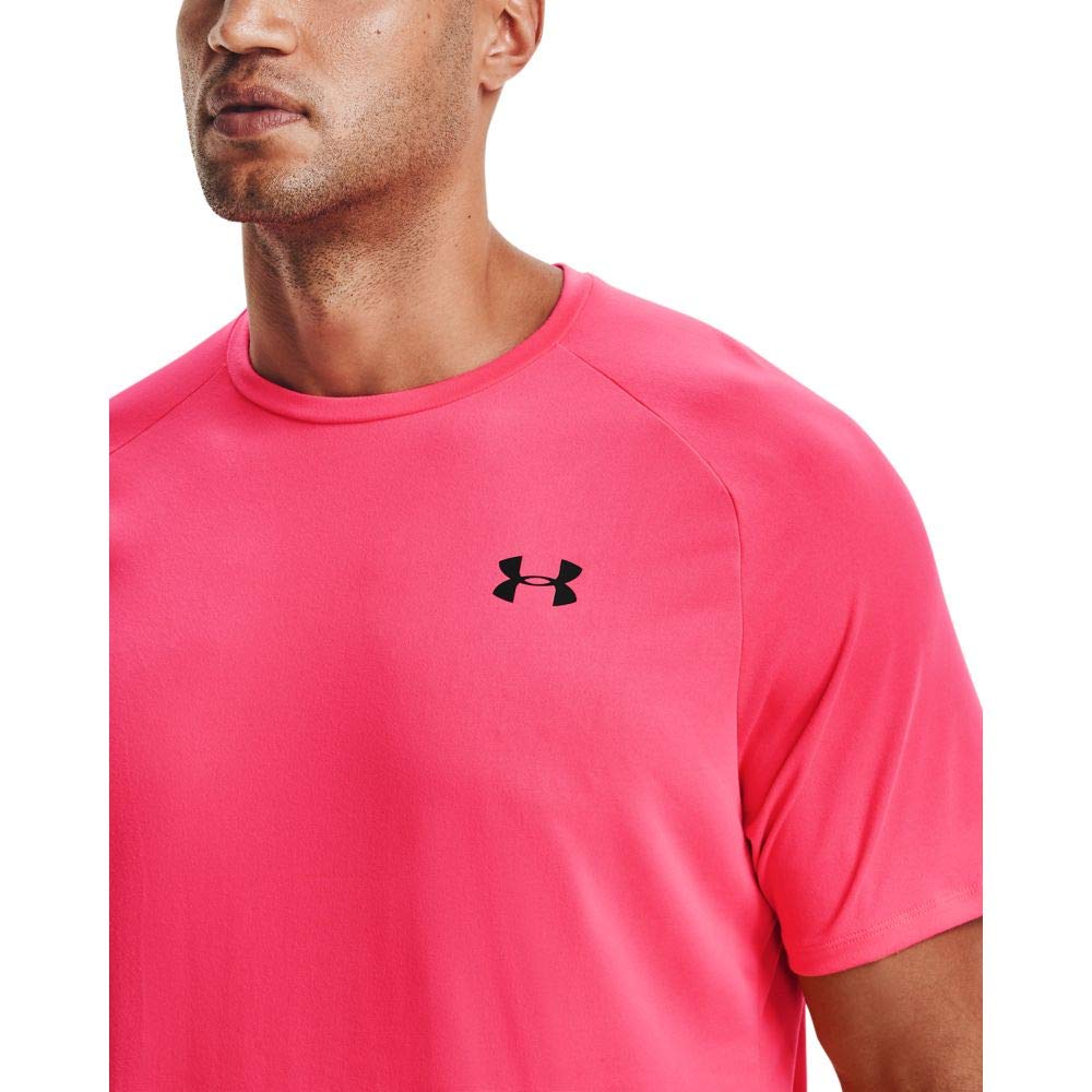 Under Armour Men's Tech 2.0 Short-Sleeve T-Shirt , Pink Shock (684)/Black, Large