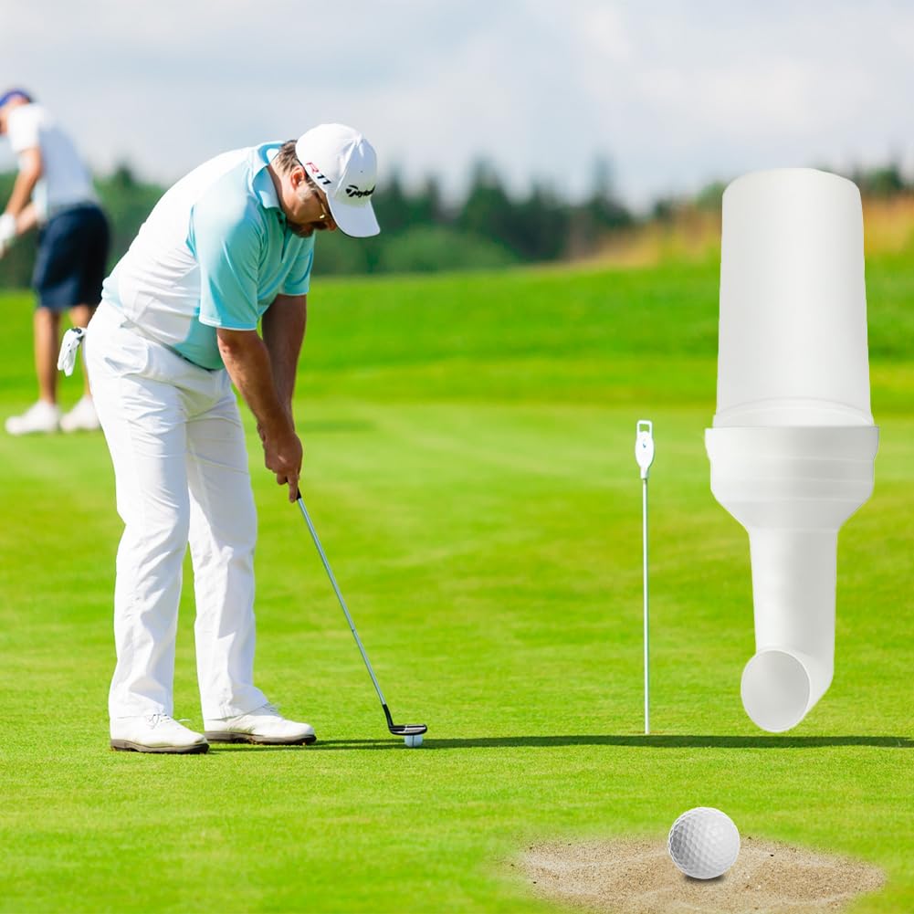 Joyzan Golf Cart Sand Bottle, Universal Top Fill Divot Filler Seed Container Assembly Portable Loss Area Golfing Holder Rattle Proof Dispenser Accessory Kit Grip Handle Club Car No Drilling Required
