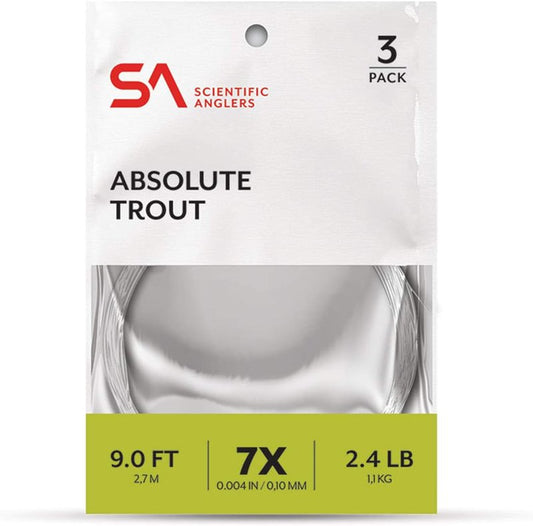 Absolute Trout Fly Fishing Leader - Premium Tapered Line for Optimal Casting