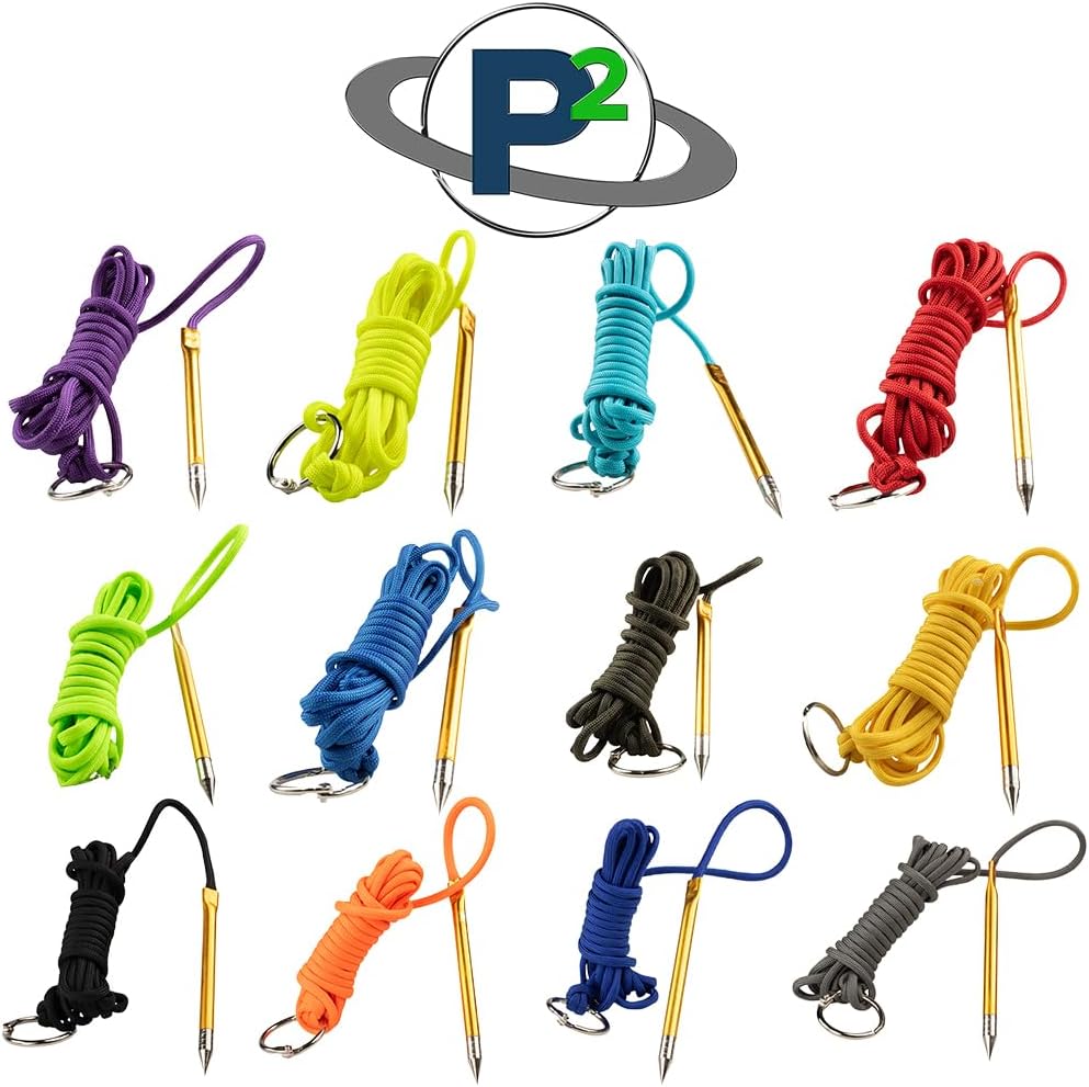 10 Foot Paracord Fishing Stringer - 550lb Capacity, Metal Needle & 1 Inch Split Ring