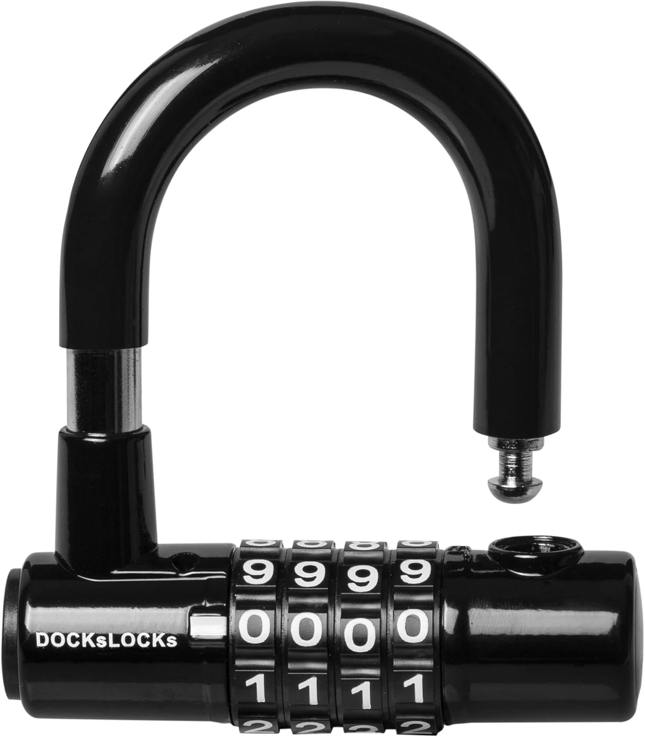 DocksLocks Security Cable Lock Set - Keyless Anti-Theft U-Lock for Bikes & Equipment | Weatherproof, 5ft to 25ft Length