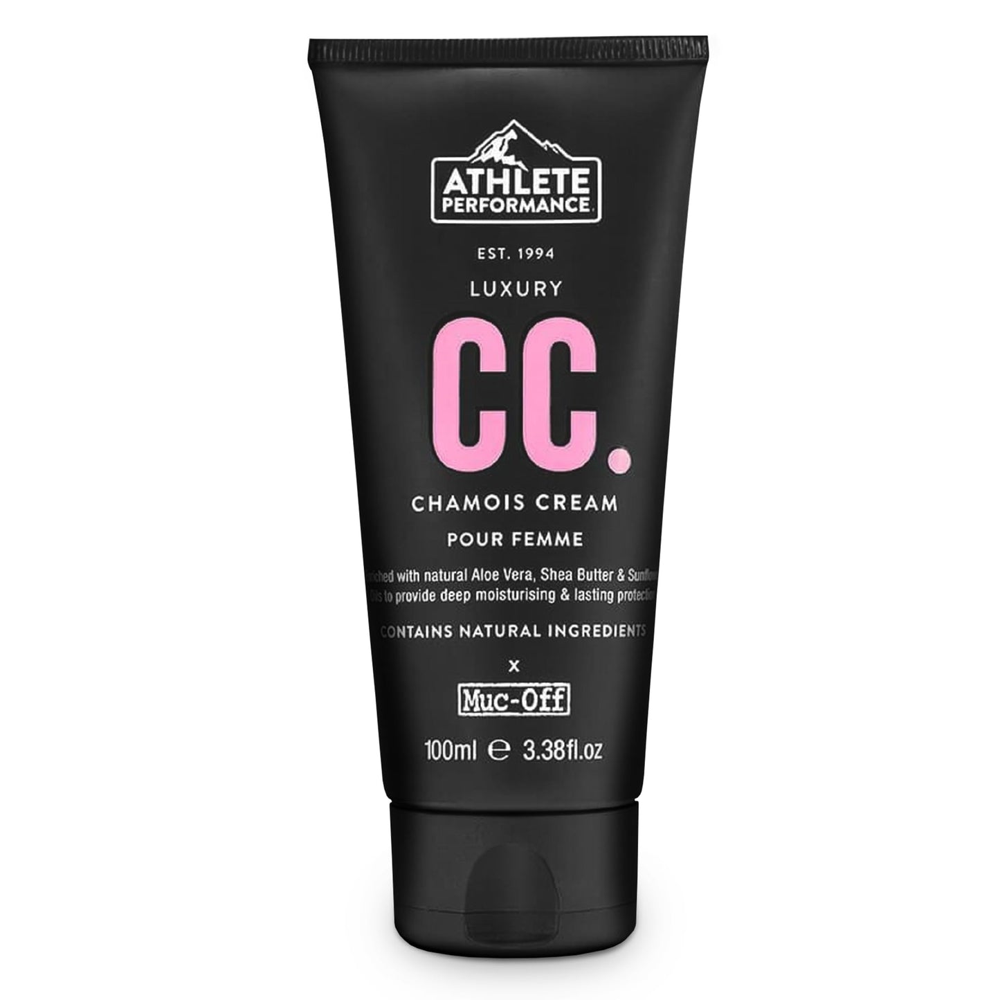 Muc-Off Luxury Chamois Cream Cycling Women, 100ml - Extreme Skin Lubricant - pH Balanced & Deeply Moisturizing | Ideal for Long Rides