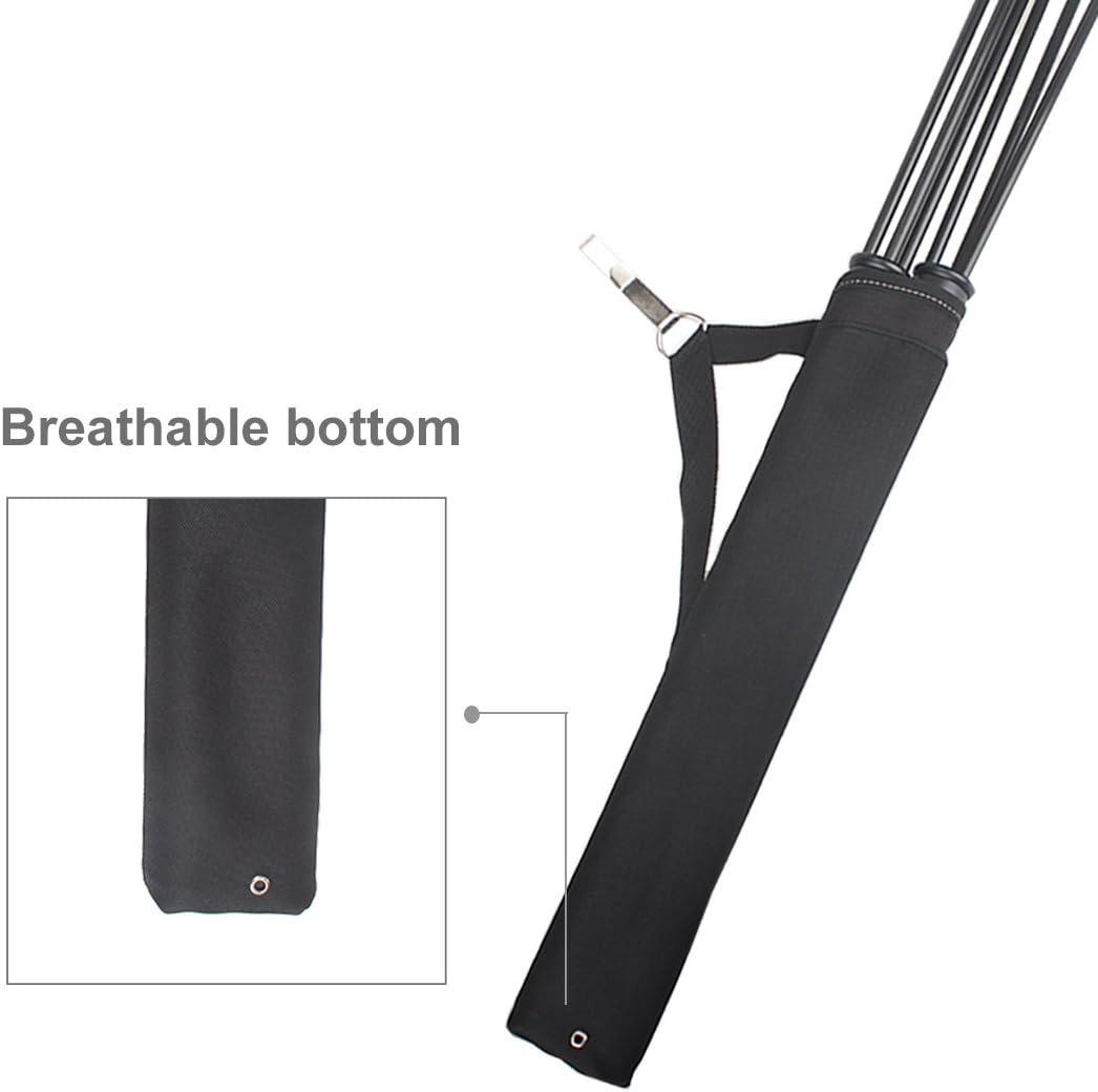 Archery Hip Arrow Quiver - 2 Tube Waist Carry Bag with Hook for Target Shooting
