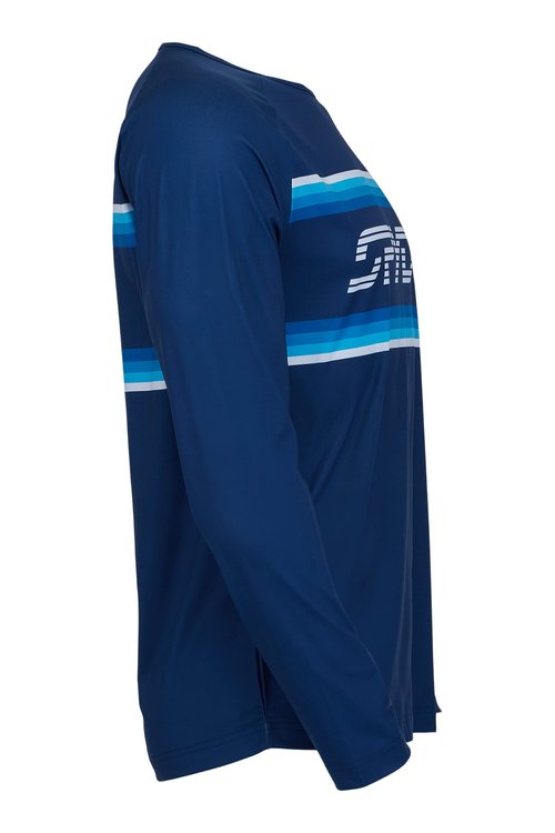 Spyder Men's Pump Long Sleeve Crew Neck Light Weight Tee, Abyss, Medium