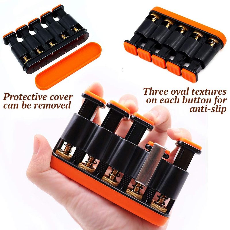DILIMI Finger Strengthener, Guitar Beginner Exercier,Finger Trainer, Hand Grip Strength Trainer for Athletes,Musicians